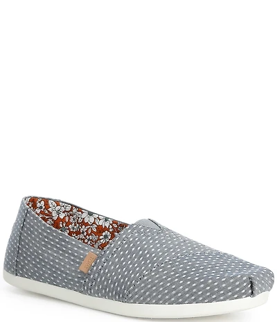TOMS Women's Alpargata 3.0 Chambray Dot Slip On Loafers