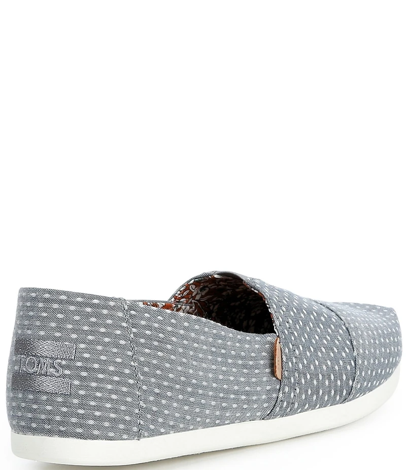 TOMS Women's Alpargata 3.0 Chambray Dot Slip On Loafers