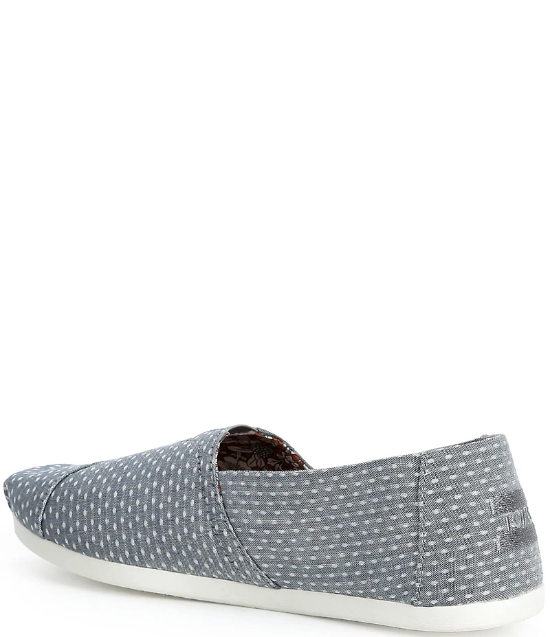 TOMS Women's Alpargata 3.0 Chambray Dot Slip On Loafers