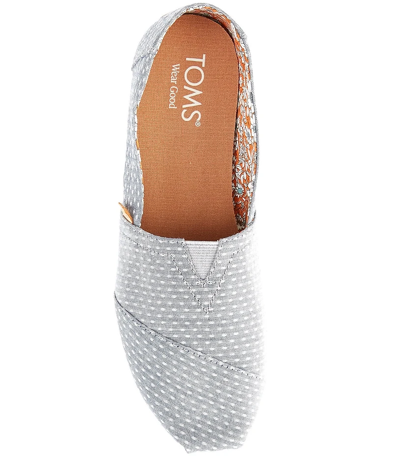 TOMS Women's Alpargata 3.0 Chambray Dot Slip On Loafers