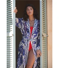 One Hundred Stars Giant Willow Woven Wrap Robe