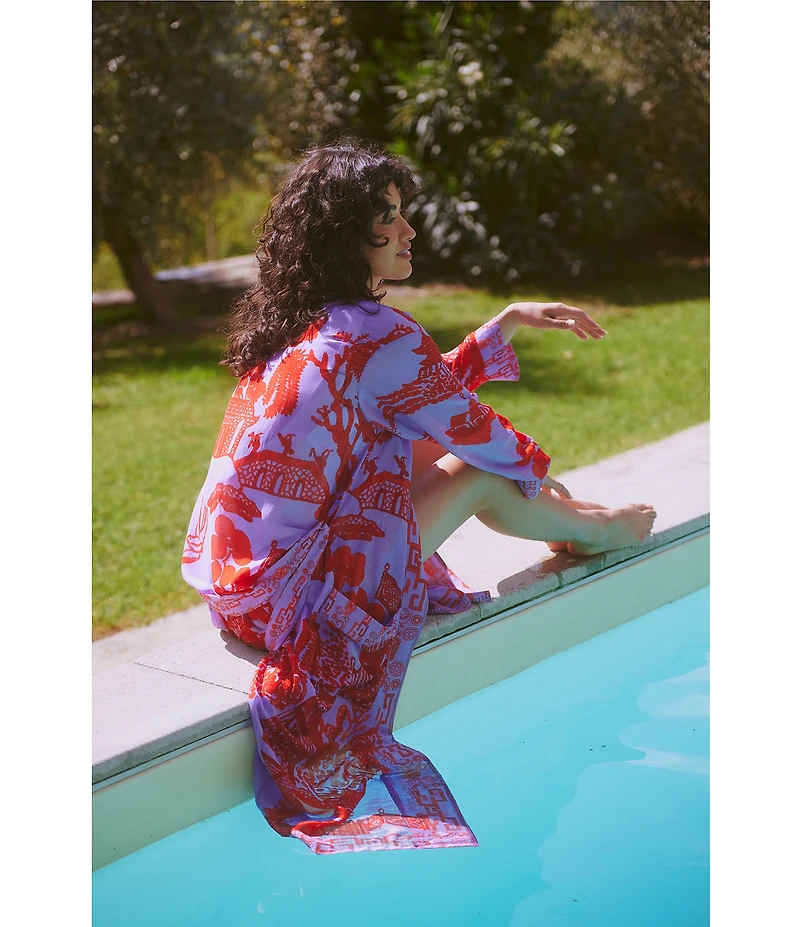 One Hundred Stars Giant Willow Woven Wrap Robe