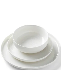 Oneida 24 Seven White 12-Piece Porcelain Dinnerware Set