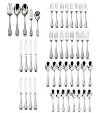 Oneida Countess Stainless Steel 45-Piece Casual Flatware Set