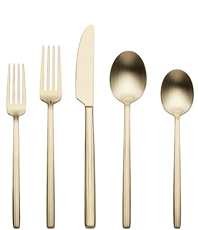 Oneida Dean Satin Champagne 20 Piece Flatware Set