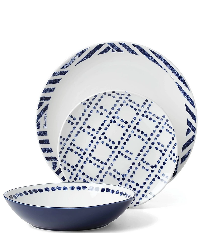 Oneida Harbour Porcelain 12-Piece Dinnerware Set