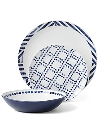 Oneida Harbour Porcelain 12-Piece Dinnerware Set