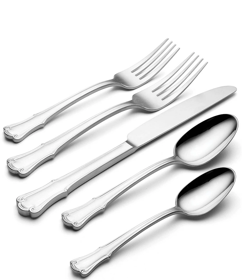 Oneida James Street Mirror 20 Piece Silver Flatware Set