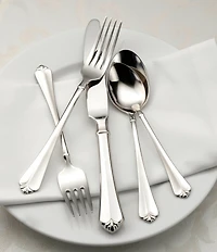 Oneida Juilliard Fleur-de-Lis 20-Piece Stainless Steel Flatware Set