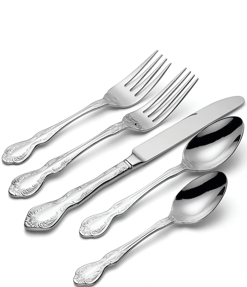 Oneida Mandolina 65-Piece Stainless Steel Flatware Set