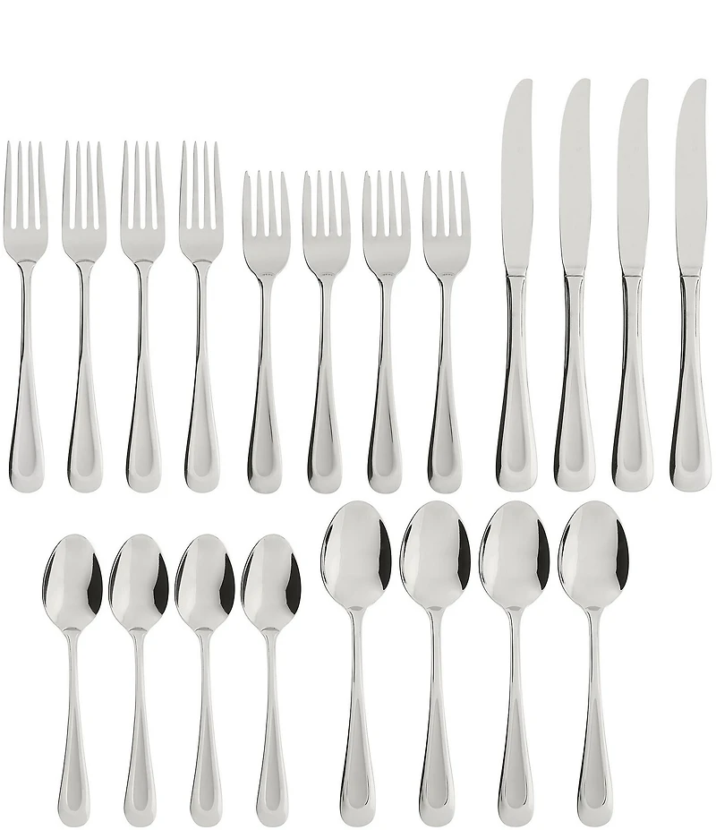 Oneida Satin Sand Dune 20-Piece Stainless Steel Flatware Set