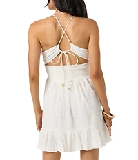 O'Neill Adelaide Schiffli Embroidered Sleeveless Mini Dress