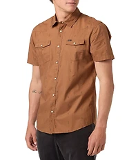 O'Neill Bar Dog Short Sleeve Snap Front Woven Shirt