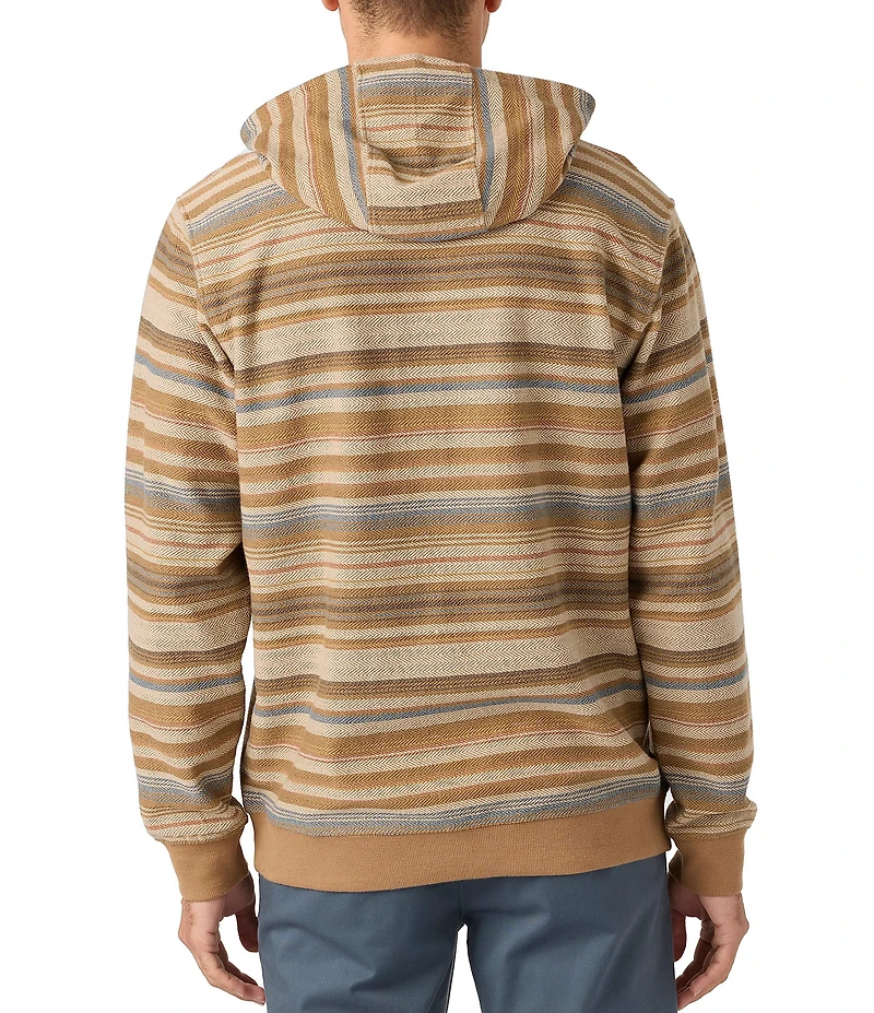 O'Neill Barvaro Striped Long Sleeve French Terry Hoodie