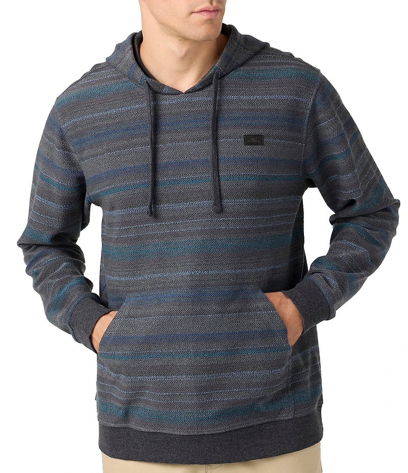 O'Neill Barvaro Striped Long Sleeve French Terry Hoodie