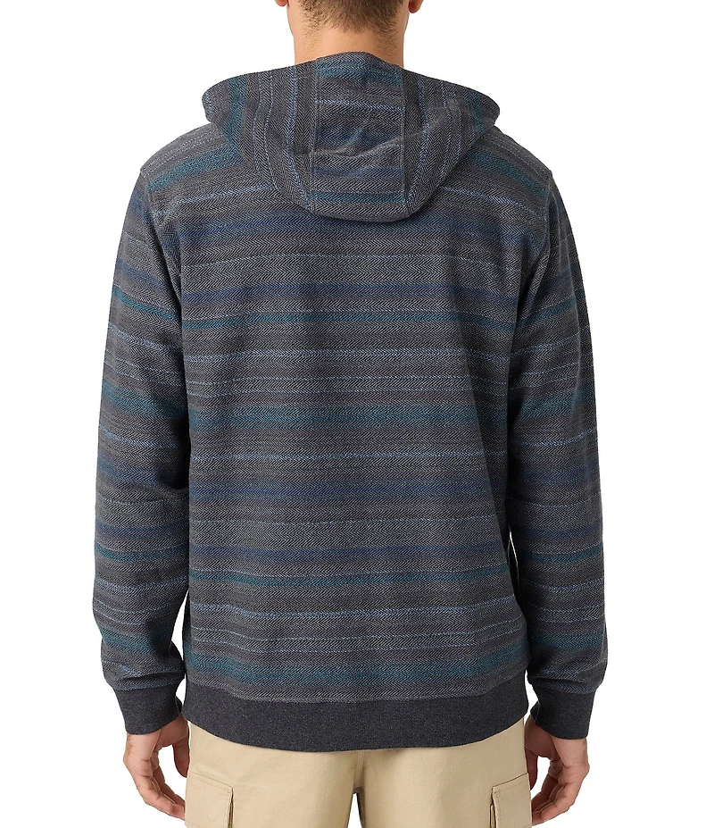 O'Neill Barvaro Striped Long Sleeve French Terry Hoodie