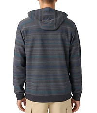 O'Neill Barvaro Striped Long Sleeve French Terry Hoodie