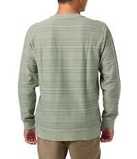 O'Neill Bavaro Long Sleeve Striped French Terry Sweatshirt