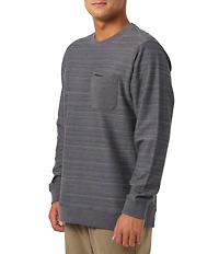 O'Neill Bavaro Long Sleeve Striped French Terry Sweatshirt