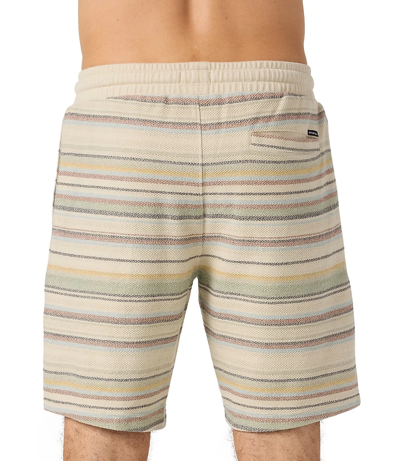 O'Neill Bavaro Striped 19#double; Outseam Fleece Shorts
