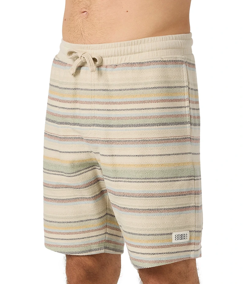 O'Neill Bavaro Striped 19#double; Outseam Fleece Shorts