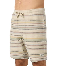 O'Neill Bavaro Striped 19#double; Outseam Fleece Shorts