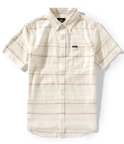 O'Neill Big Boys Short Sleeve Seafaring Stripe Woven Shirt