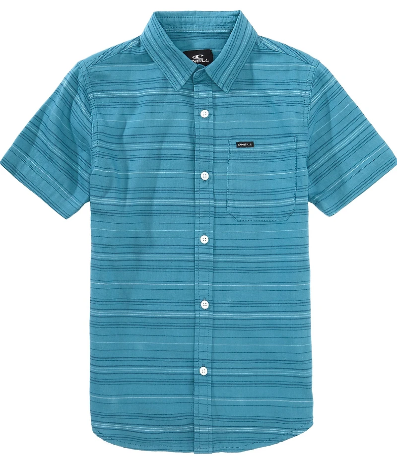 O'Neill Big Boys Short Sleeve Seafaring Stripe Woven Shirt