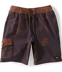 O'Neill Big Boys Hermosa Retro Western 16#double; Swim Trunks