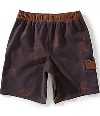 O'Neill Big Boys Hermosa Retro Western 16#double; Swim Trunks