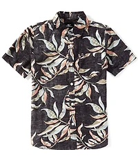 O'Neill Big Boys Short-Sleeve Terrace Reverse Printed Woven Shirt