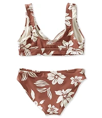 O'Neill Big Girls Nomad Floral Fixed Bralette 2-Piece Swimsuit Set
