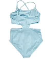 O'Neill Big Girls Shorebreak Rib Knot One-Piece Swimsuit