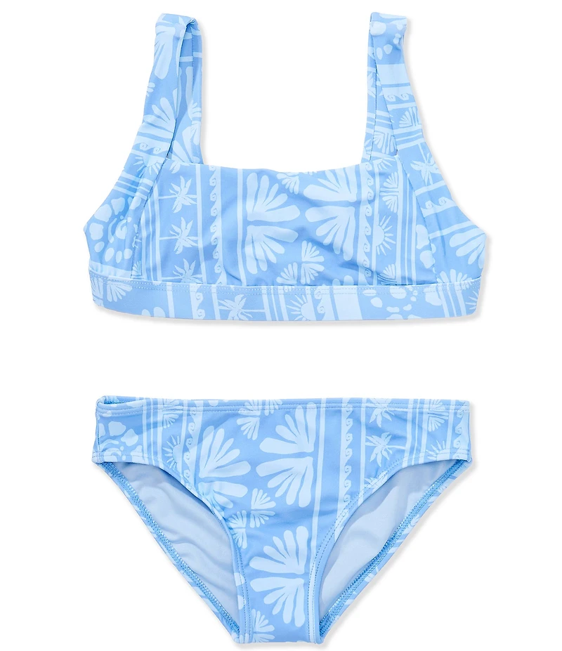 O'Neill Big Girls Surf Abstract Square Neck 2-Piece Swimsuit Set