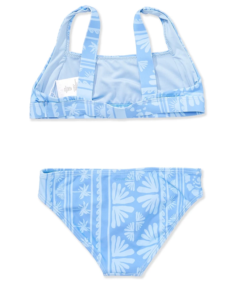 O'Neill Big Girls Surf Abstract Square Neck 2-Piece Swimsuit Set