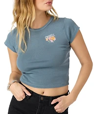 O'Neill Board Bloom Short Sleeve Ribbed Knit Baby T-Shirt