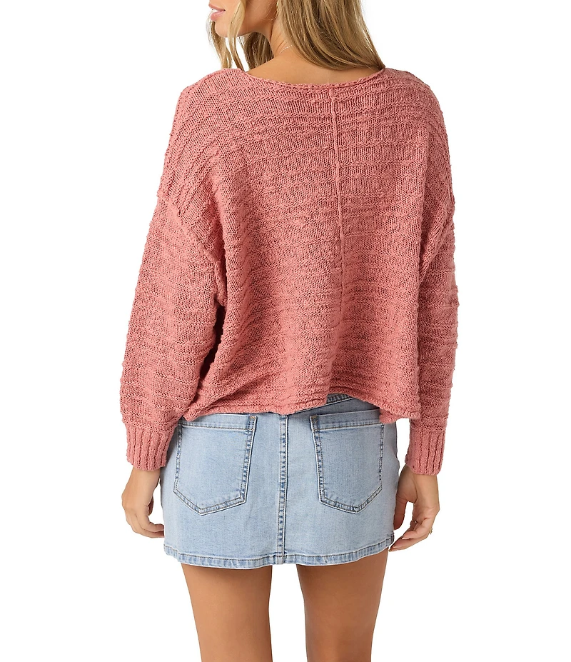 O'Neill Brayton Long Sleeve Knit Striped Slub Sweater