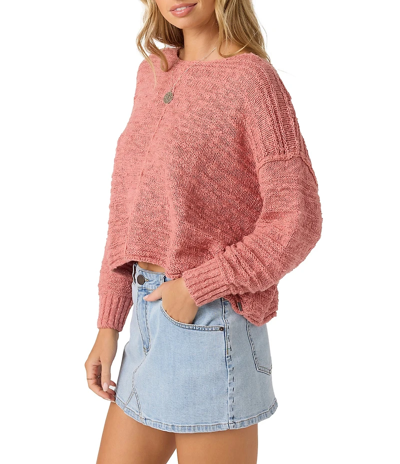 O'Neill Brayton Long Sleeve Knit Striped Slub Sweater