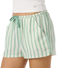 O'Neill Brenda Striped Gauze Shorts