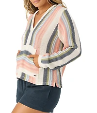 O'Neill Catamaran Long Sleeve Striped Hooded Sweater