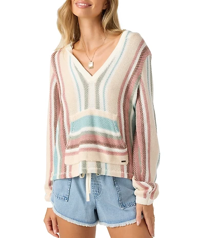O'Neill Catamaran Long Sleeve Striped Hooded Sweater