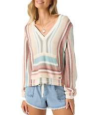 O'Neill Catamaran Long Sleeve Striped Hooded Sweater