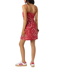 O'Neill Cecilia Floral Printed Sleeveless Linen Blend Dress