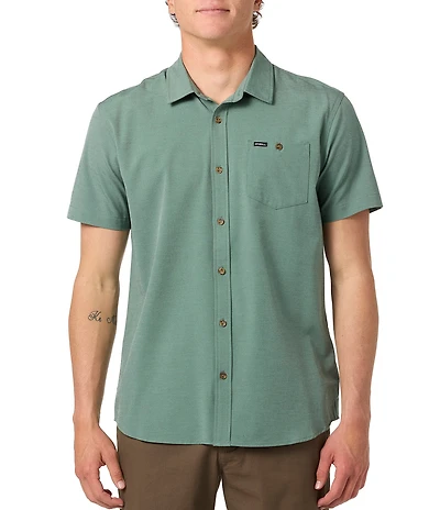 O'Neill Checked Hybrid Standard Fit Short Sleeve Woven Shirt
