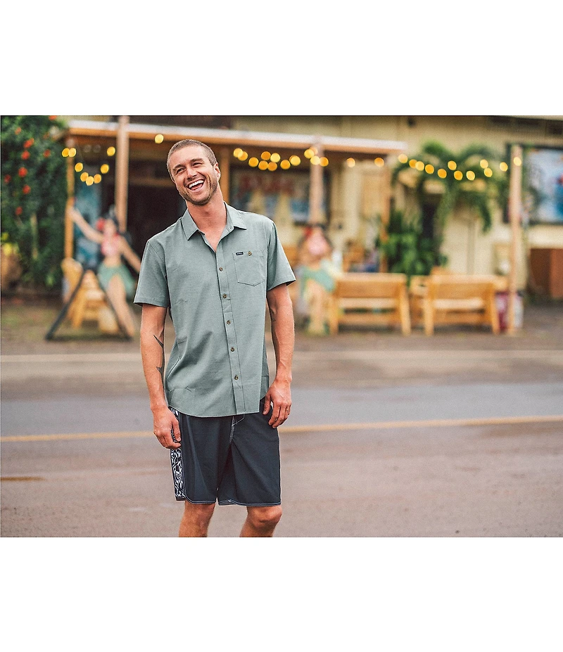 O'Neill Checked Hybrid Standard Fit Short Sleeve Woven Shirt