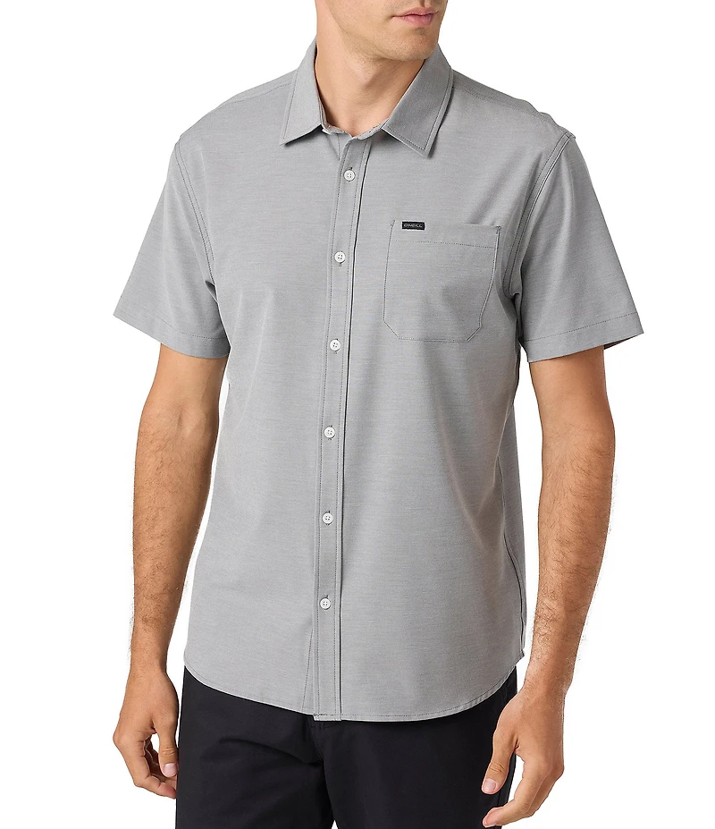 O'Neill Checked Hybrid Standard Fit Short Sleeve Woven Shirt