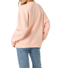 O'Neill Chore Break Long Sleeve Oversized Fleece Sweatshirt