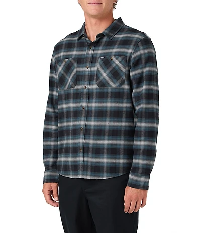 O'Neill Coastline Plaid Long Sleeve Brushed Flannel Shirt