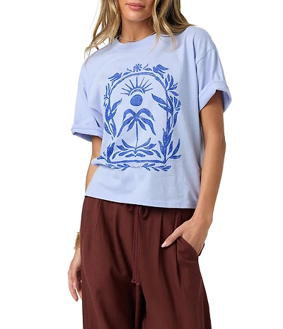 O'Neill Framed Flora Short Sleeve Easy Fit T-Shirt