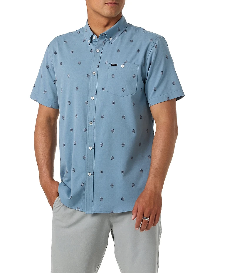 O'Neill Geometric Printed Short Sleeve Woven Shirt
